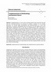 Research paper thumbnail of Complementarity in Q Methodology and Quantum Physics