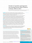 Research paper thumbnail of Trends in Cannabis and Cigarette Use Among Parents With Children at Home: 2002 to 2015