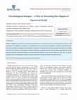 Research paper thumbnail of Psychological Autopsy – A Way to Revealing the Enigma of Equivocal Death