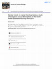 Research paper thumbnail of Secular trends in cranial chord variables: a study of changes in sexual dimorphism of the North Indian population during 1954–2011