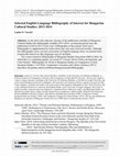 Research paper thumbnail of Selected English-Language Bibliography of Interest for Hungarian Cultural Studies: 2013-2014