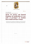 Research paper thumbnail of Op-Ed: "EU Agencies and Financial Regulation: the proliferation of a new mode of governance"