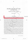 Research paper thumbnail of Arabic Poetry in Late Antiquity: The Rāʾiyya of Imruʾ al-Qays