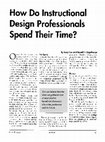 Research paper thumbnail of How do instructional design professionals spend their time?