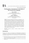 Research paper thumbnail of Virolinguistics: Introduction to the Study of the Coronavirus Language