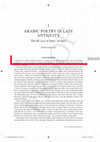 Research paper thumbnail of Arabic Poetry in Late Antiquity: The Rāʾiyya of Imruʾ al-Qays