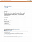 Research paper thumbnail of Production of methanethiol and volatile sulfur compounds by the archaeon “Ferroplasma acidarmanus”