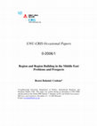 Research paper thumbnail of Region and Region Building in the Middle East Problems and Prospects