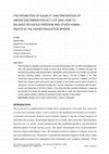 Research paper thumbnail of The promotion of equality and prevention of unfair discrimination Act 4 of 2000: How to balance religious freedom and other human rights in the higher education sphere