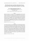 Research paper thumbnail of Web-Based Inventory and Sales Information System: Indonesian Micro Small Medium Enterprise Case Study