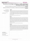 Research paper thumbnail of The process of knowledge transference: a matter concerning of teaching of psychiatric nursing