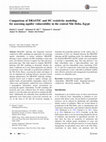 Research paper thumbnail of Comparison of DRASTIC and DC resistivity modeling for assessing aquifer vulnerability in the central Nile Delta, Egypt