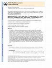 Research paper thumbnail of Cognitive development and low-level lead exposure in poly-drug exposed children