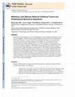 Research paper thumbnail of Mediating Links Between Maternal Childhood Trauma and Preadolescent Behavioral Adjustment