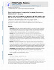 Research paper thumbnail of Blood lead levels and longitudinal language outcomes in children from 4 to 12 years