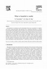 Research paper thumbnail of What is beautiful is usable