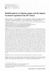 Research paper thumbnail of Rainfall patterns of Algerian steppes and the impacts on natural vegetation in the 20th century