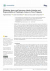 Research paper thumbnail of Disability, Sport, and Television: Media Visibility and Representation of Paralympic Games in News Programs