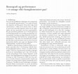 Research paper thumbnail of Ikonografi og performance – et umage eller komplementært par?