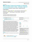 Research paper thumbnail of Case Report: Cryptococcal meningitis in an apparently immunocompetent patient in Nepal - challenges in diagnosis and treatment