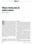 Research paper thumbnail of México: treinta años de política exterior