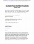 Research paper thumbnail of Joint analysis of matched tumor samples with varying tumor contents improves somatic variant calling in the absence of a germline sample