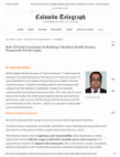 Research paper thumbnail of Role Of Good Governance In Building A Resilient Health System: Framework For Sri Lanka