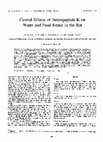 Research paper thumbnail of Central Effects of Neuropeptide K on Water and Food Intake in the Rat