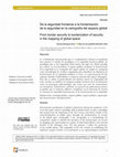 Research paper thumbnail of De la seguridad fronteriza a la fronterización de la seguridad en la cartografía del espacio global