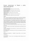 Research paper thumbnail of Cassava attractiveness in Nigeria: a policy improvement approach