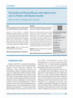 Research paper thumbnail of Pericardial and Pleural Effusion with Valproic Acid use in a Patient with Bipolar Disorder