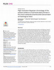 Research paper thumbnail of High-resolution Bayesian chronology of the earliest evidence of domesticated animals in the Dutch wetlands (Hardinxveld-Giessendam archaeological sites