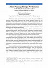 Research paper thumbnail of Jalan Panjang Menuju Perdamaian: Konflik di Darfur dan Upaya Rekonsiliasi melalui Diplomasi Regional Uni Afrika