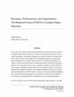 Research paper thumbnail of Resistance, Performativity, and Fragmentation: The Relational Arena of EDI/D in Canadian Higher Education