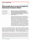 Research paper thumbnail of Strain-tunable Berry curvature in quasi-two-dimensional chromium telluride