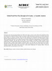 Research paper thumbnail of Global food price pass-through in Sri Lanka: A causality analysis