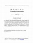 Research paper thumbnail of A Health Production Function for Sub-Saharan Africa (SSA)