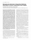 Research paper thumbnail of Nonmolecular Solvents in Separation Methods: Dual Nature of Room Temperature Ionic Liquids