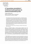 Research paper thumbnail of O “bosanskom mentalitetu”: od distanciranih opažanja do antinacionalističkih praksi