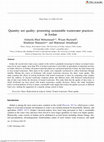 Research paper thumbnail of Quantity not quality: promoting sustainable wastewater practices in Jordan