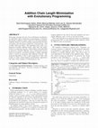 Research paper thumbnail of Addition chain length minimization with evolutionary programming