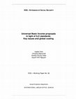 Research paper thumbnail of Universal Basic Income Proposals in Light of ILO Standards: Key Issues and Global Costing