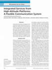 Research paper thumbnail of Integrated services from high-altitude platforms: a flexible communication system