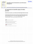 Research paper thumbnail of An assessment of scientific impact of Indian journals