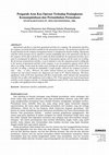 Research paper thumbnail of Pengaruh Arus Kas Operasi Terhadap Peningkatan Kemampulabaan dan Pertumbuhan Perusahaan STUDI KASUS PADA PT. HOLCIM INDONESIA, TBK