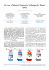 Research paper thumbnail of Review of Optical Diagnostic Technique for Diesel Spray