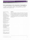 Research paper thumbnail of ICSH recommendations for the measurement of Haemoglobin A2