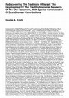 Research paper thumbnail of Rediscovering the Traditions of Israel: The Development of the Traditio-historical Research of the Old Testament, with Special Consideration of Scandinavian Contributions