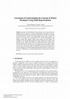 Research paper thumbnail of Assessment of Understanding the Concept of Motion Mechanics Using Multi Representation