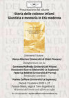 Research paper thumbnail of Presentazione del libro Storia delle colonne infami: giustizia e memoria in età moderna, 31 ottobre 2023, Fondazione Ernesta Besso, Roma